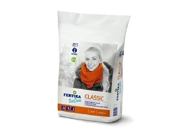 IceCare Classic  10 кг Безопастный противогололедный реагент.  Фертика